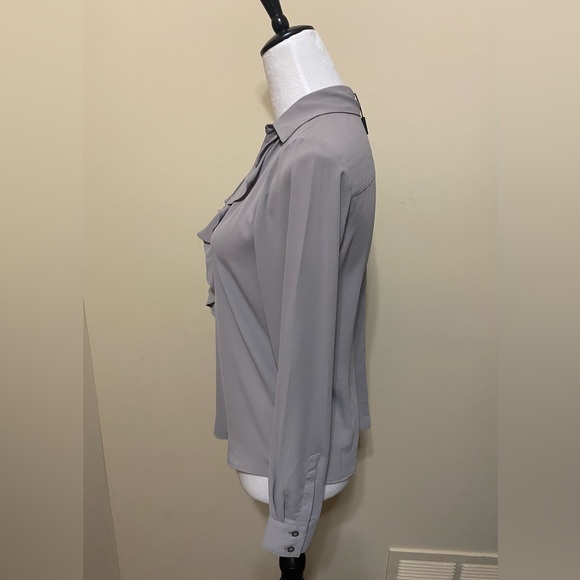 NWT Calvin Klein Georgette Ruffle Blouse - Picture 3 of 4